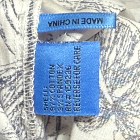 J. McLaughlin White Navy Floral Amal Print Long Bottoms Women's 8 NWT R $198 - Picture 12 of 16